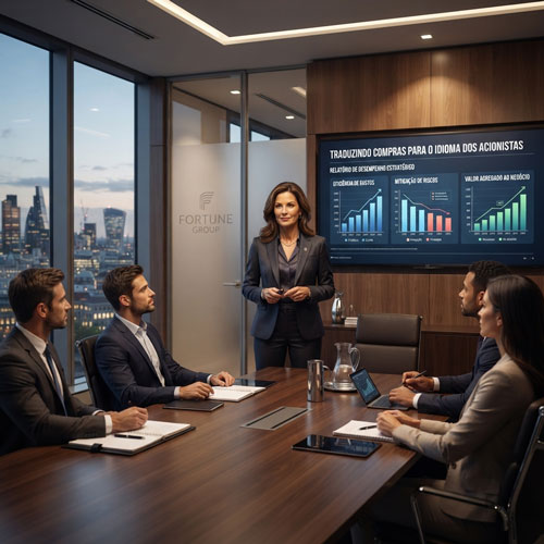 Como reportar compras e suprimentos ao board